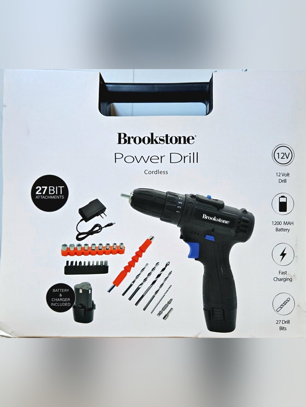Brookstone Cordless Power Drill